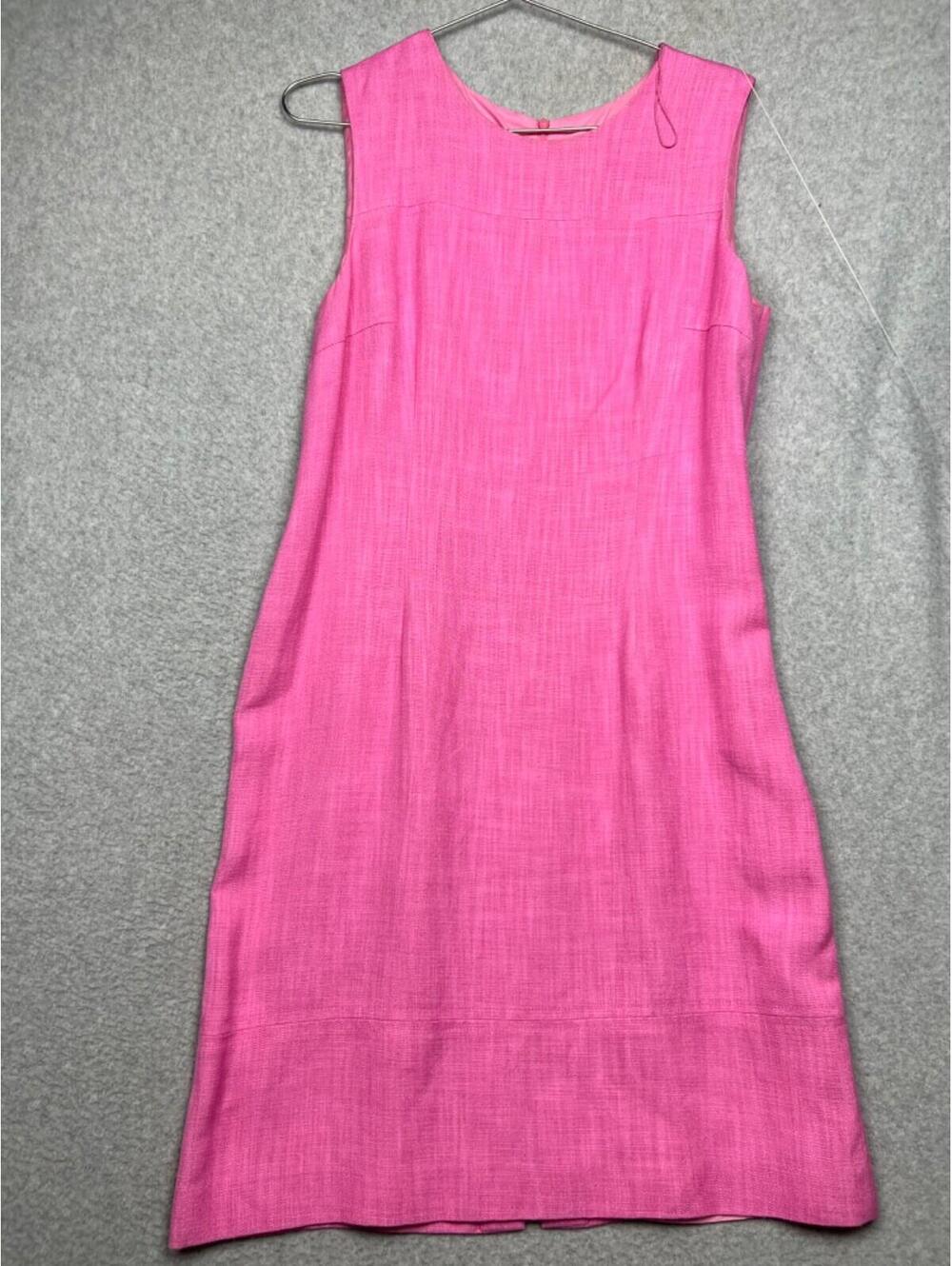 Maggy London Womens Sheath Dress Petite 14 barbiecore Casual Career Minimalist
